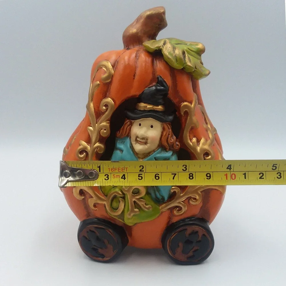 Cracker Barrel Pumpkin Train Set Halloween‎ Decor Witch Ghost Cat